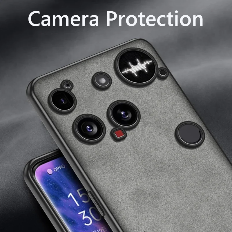 Custodia in pelle di lusso retrò in pelle per niente telefono 3 NothingPhone3 5G Custodia morbida in silicone opaco antiurto