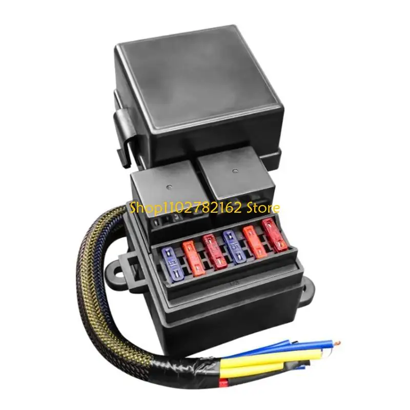 

547B 80A 12V High Load Capacity 2 Slot Fuses Relays Box Suitable for Boat Automotive Marine Applications with Easy Connection