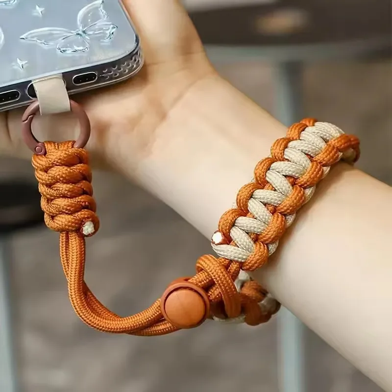 هاتف Lanière de phone الإبداعي، قطعة واحدة، dragonne tissée mignonne، سوار de seguridad متعدد الوظائف pour phonephone المحمول،