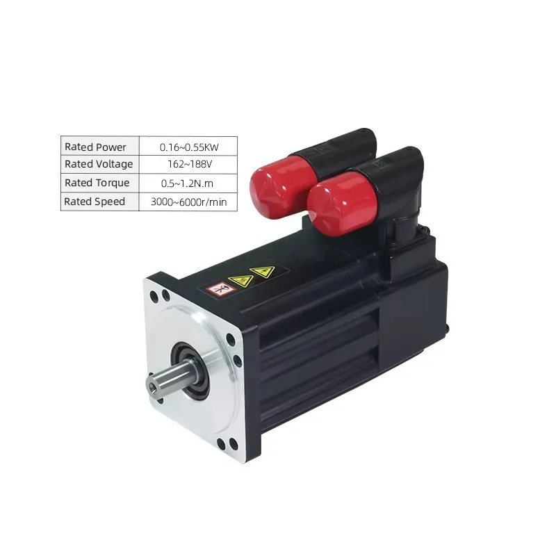 CNC Servo Motor Kit 0.16~0.55KW 550w 3 Phase Electric Smart High Speed Waterproof Ethercat Brushless AC Servo Motor
