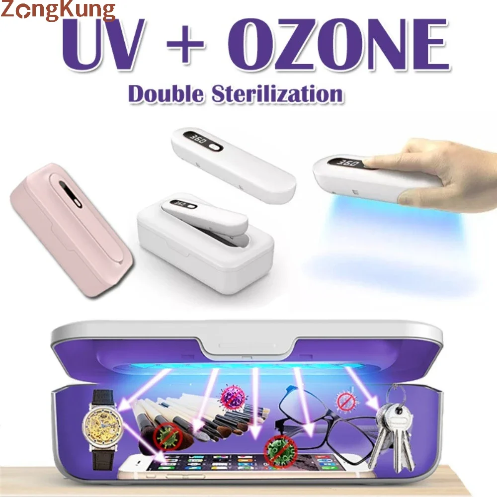 

Multifunctional UV Sanitizer Box Ultraviolet Ozone Disinfection Machine UV Light Sanitizing Wand for Phone Makeup Tool Keyboard