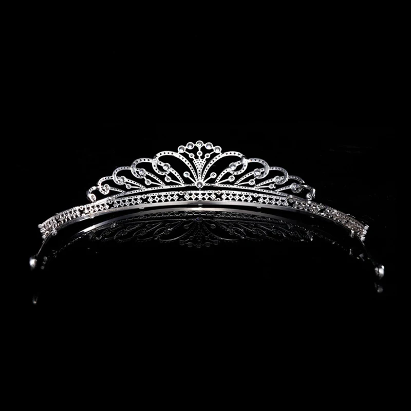 Himstory-Tiara de circonita cúbica de lujo para mujer, diadema nupcial, corona de boda, accesorios para el cabello, Princesa, evento, fiesta, joyería CZ