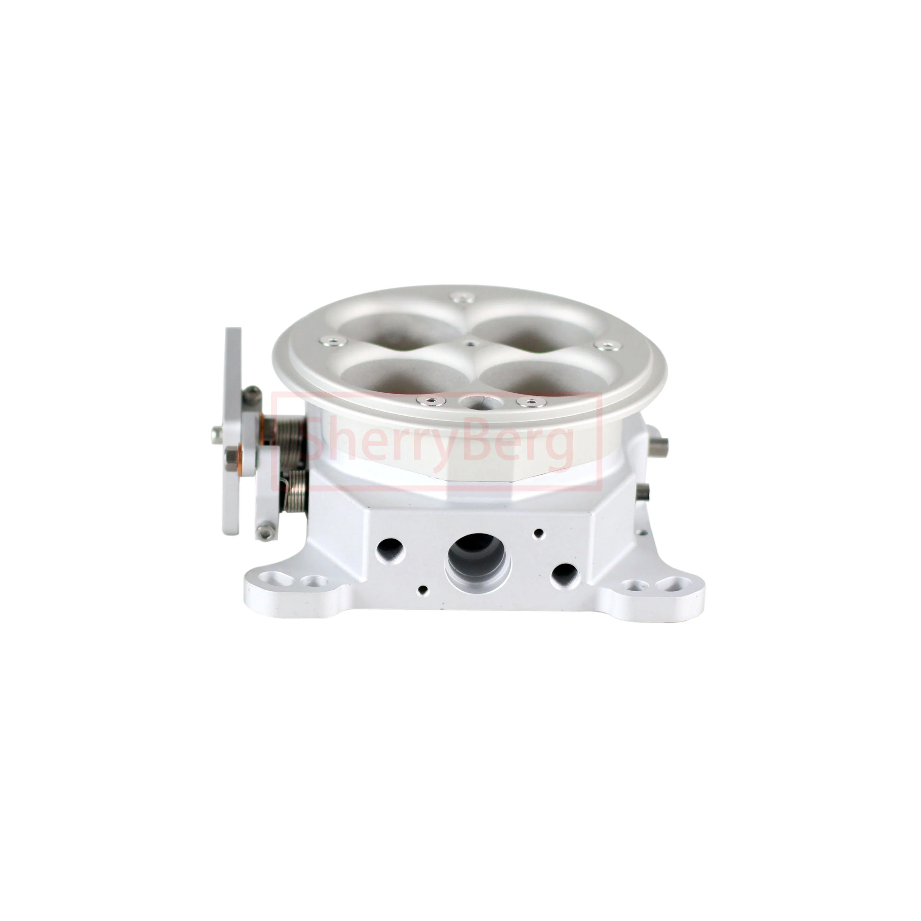 SherryBerg Billet Aluminum EFI Fuel Injection CNC 1200 CFM 4 Barrel 4150 Throttle Body Siliver Color PCE138.1002 1200CFM GASKETS