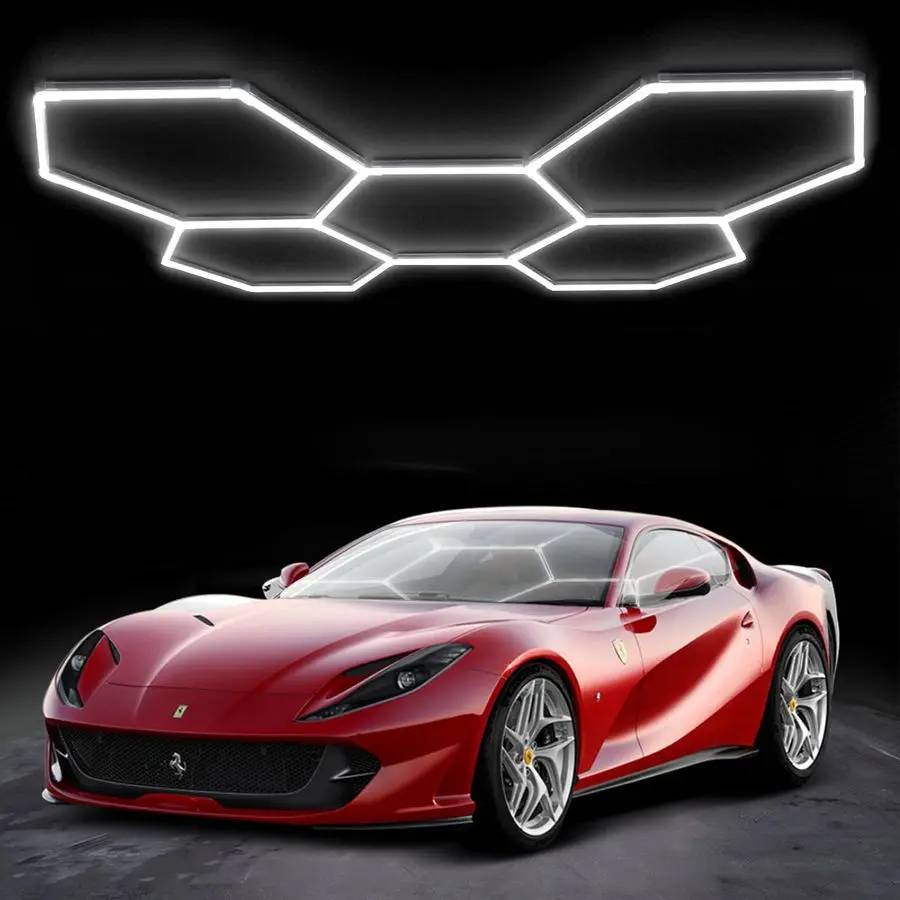 

Hexagon Garage Lights25 Pack 216W 25920LM High Brightness Hexagon Garage LED Lights for Garage, Shopping Mall, Workshop and Car