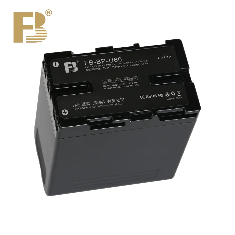 

FB BP-U60 Cinema Specific Battery for Sony EX280 EX260 X160 Z280 FS5 Z190 FX9V FX6V FS7 FS5M2 EX1 PMW-200 BP U60 Camera Battery