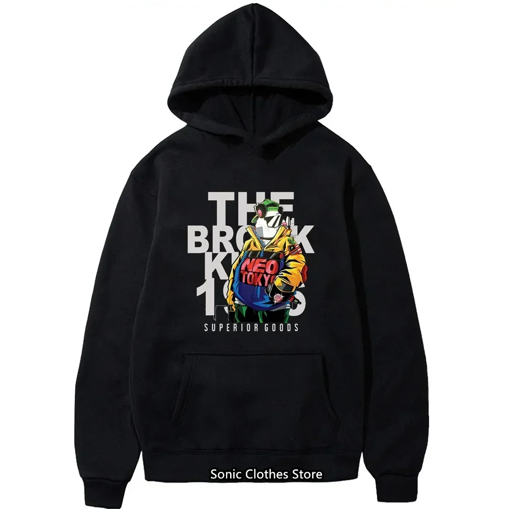 Brand Tops Cute Printed Men Hoodie Casual Clothing Fashion Warm Bear Hoodies Personality Street Hip Hop Boys Sweatshirt