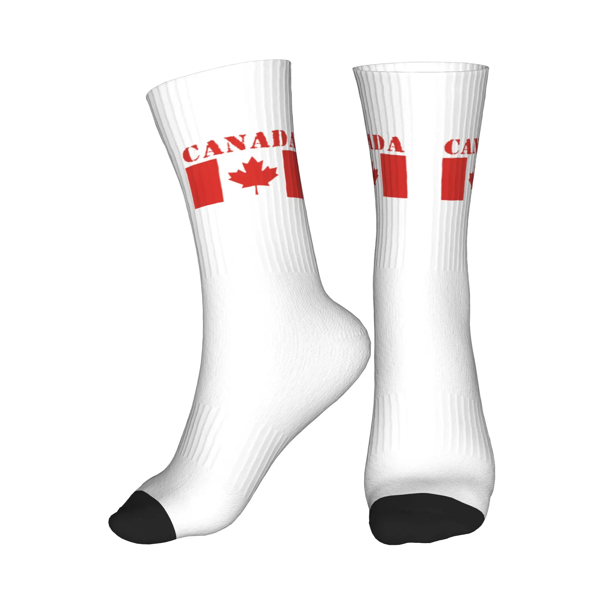 

Симпатичные мужские носки с флагом Канады, удобные теплые носки унисекс с 3D-печатью