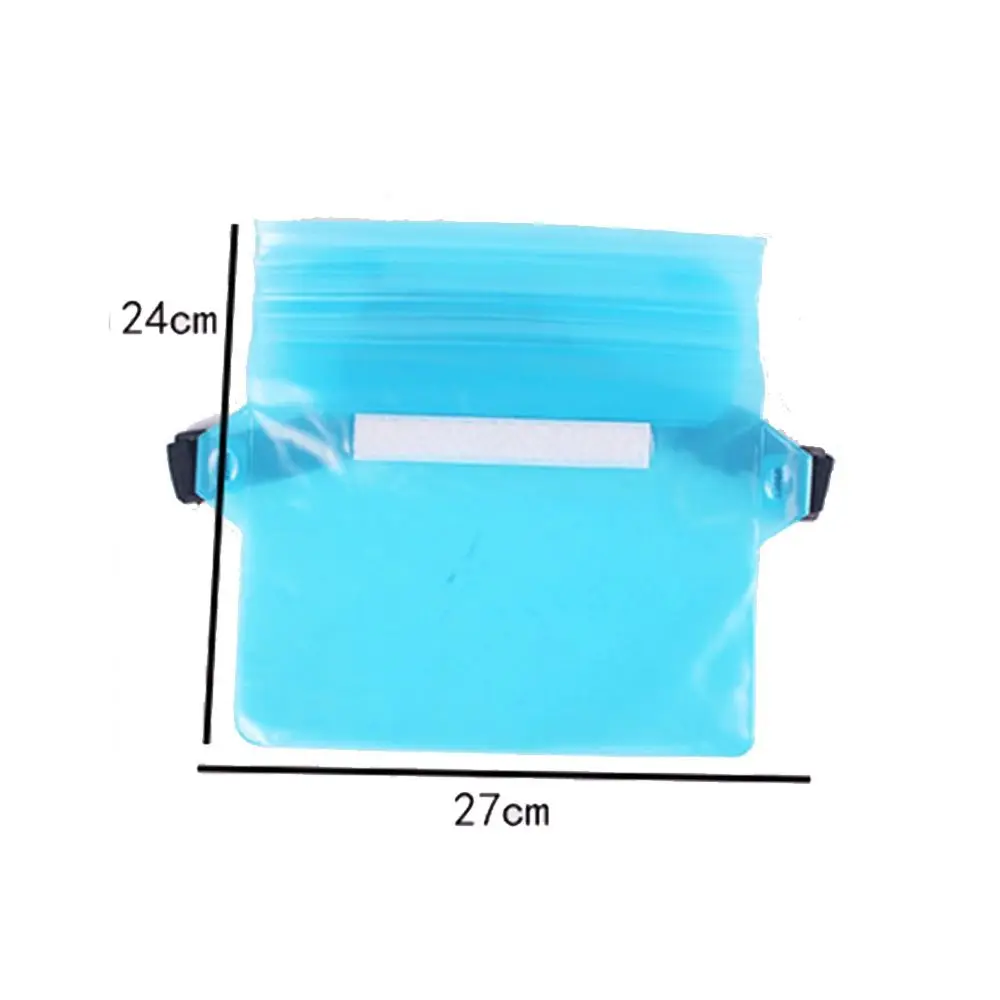 Bolsa de cintura portátil para festival, bolsa de cintura simples para telefone, à prova d'água, tela tocável, transparente, capa de telefone, praia