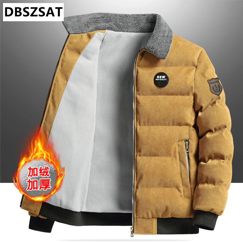 2023  Winter Men Jacket Fashion Men Thermal Parkas Coats Man Thick Warm Windbreaker PU Leather Patchwork Jackets Clothing 8XL