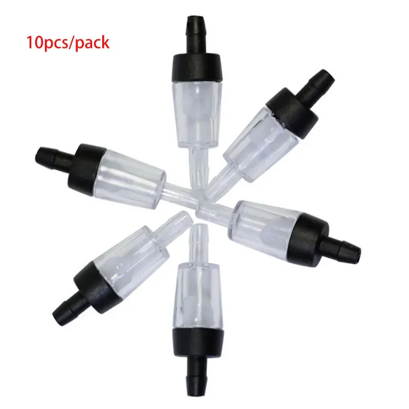 10pcs Plastic Aquarium Air Pump Check Valve Fish Tank 5 pcs One Way Non-Return Check Valve Aquarium Co2 System Air Pump