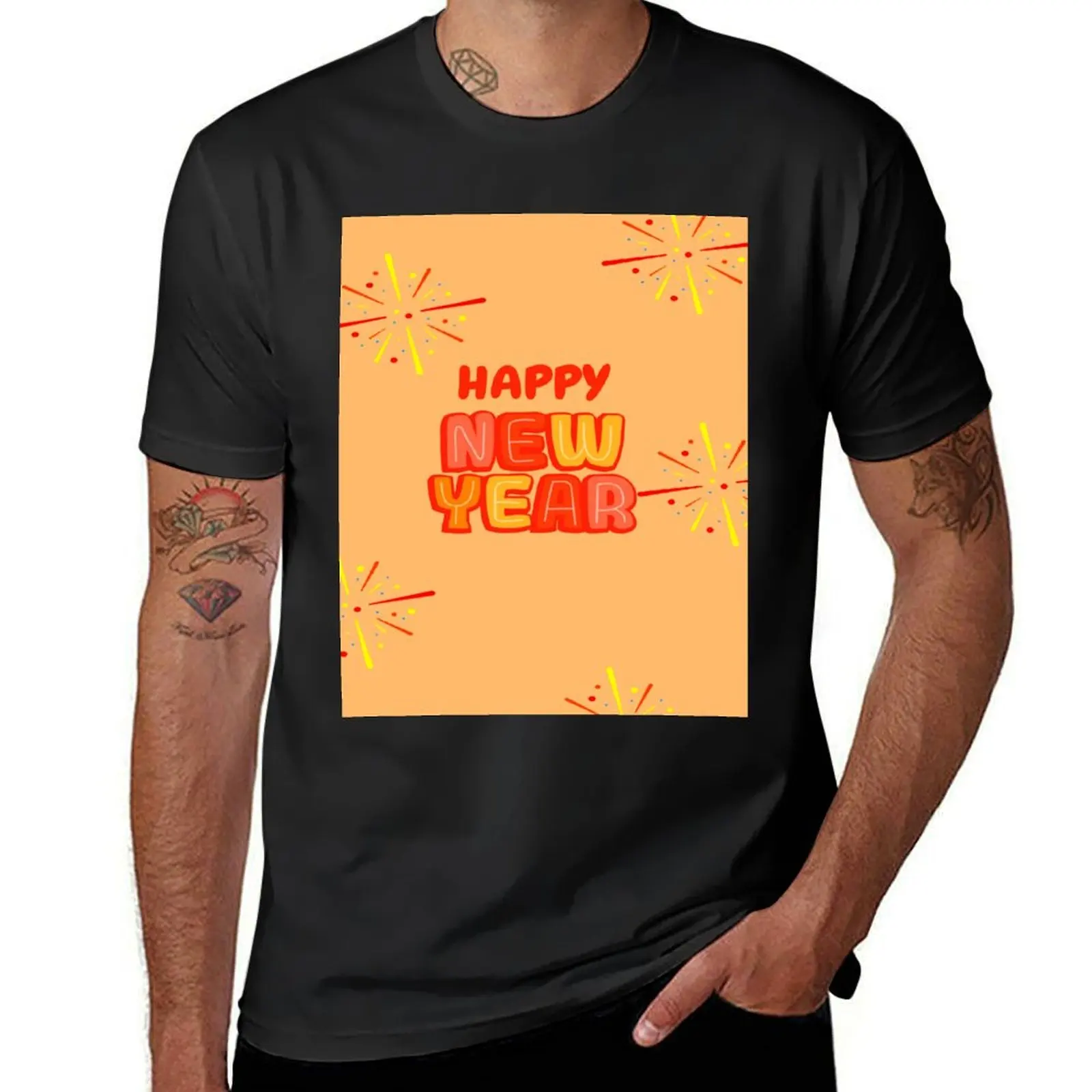 

New year T-Shirt shirts graphic tees funny shirt cotton clothes summer 2025 men workout shirt