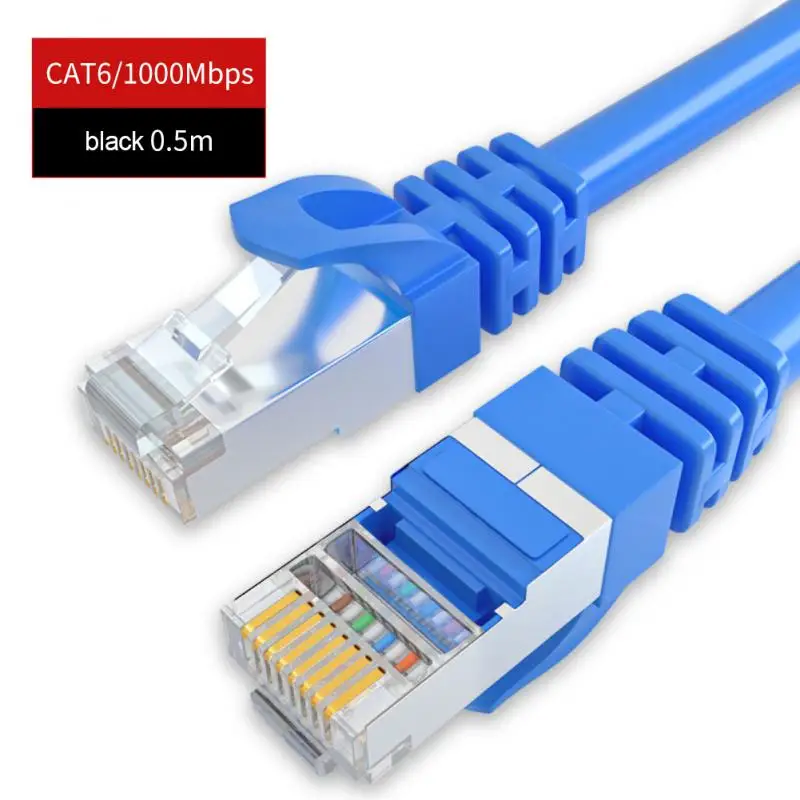 Rj45 Network Cable High Quality Up To 1000mbps/gigabit Ethernet Speed Compatible With Cat 5/5e/6 Eia/tia-568 Category 6 New