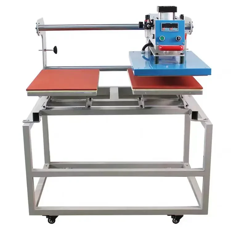 Factory Sale 40*60 cm Sublimation Double Station Flat Press Machine for Press T shirt Fabrics