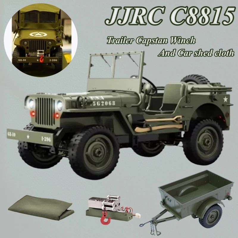 JJRC C8815 Parts RC Car 1941 Kip Willis 2.4G 4 Wheel RTR Crawler Climbing Scale Military Truck Off Road Vehicle Toy Kids Gift