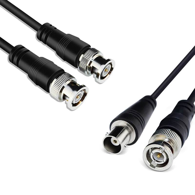

1/3/5PCS BNC Male to Male female Adapter dual head Cable video Connector extension Pigtail Wire For CCTV Camera Accessories
