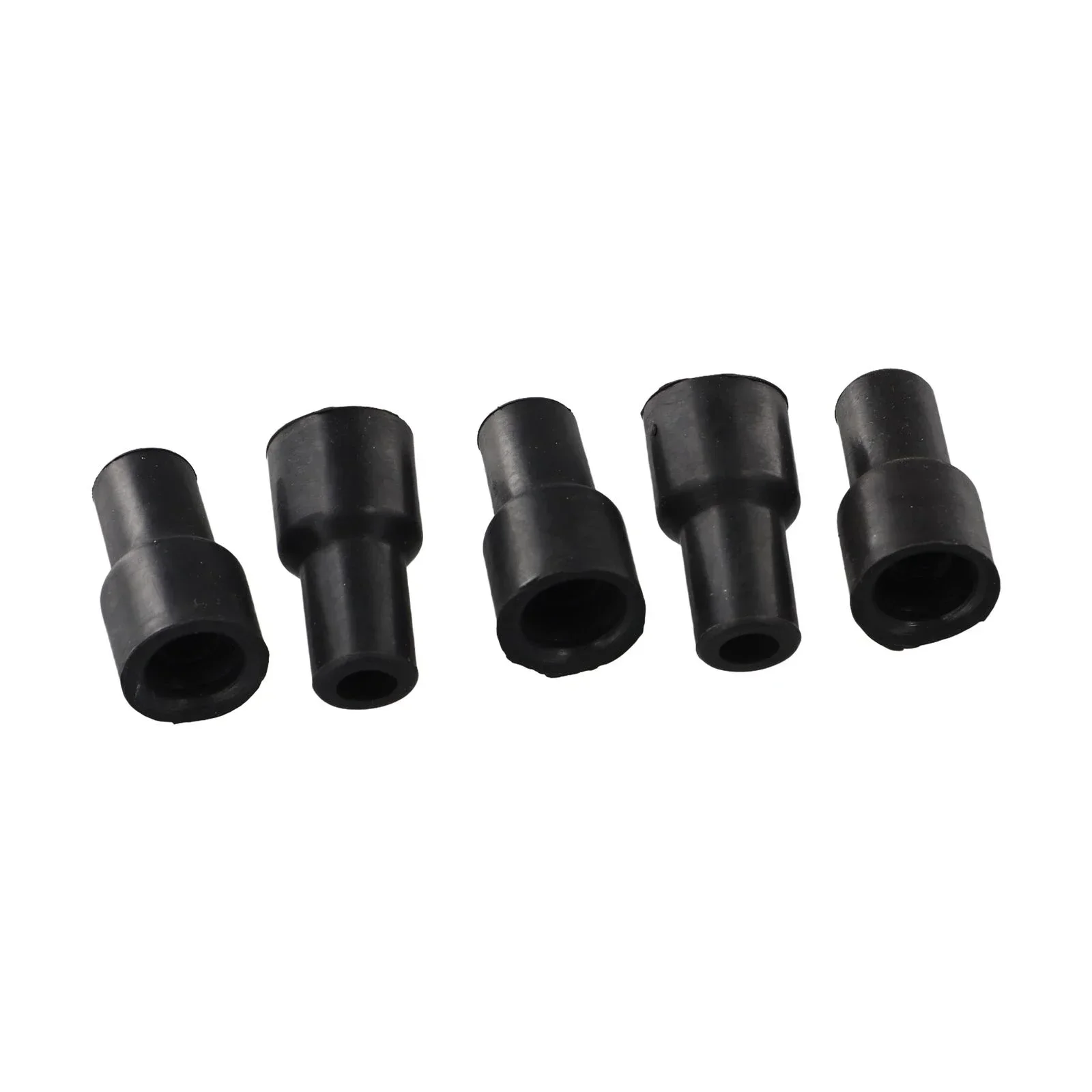 10Pcs Spark Plug Cover Black Rubber Connector Ignition Coil Plug Tip Cover Ignition Coil Rubber Protective Sleeve