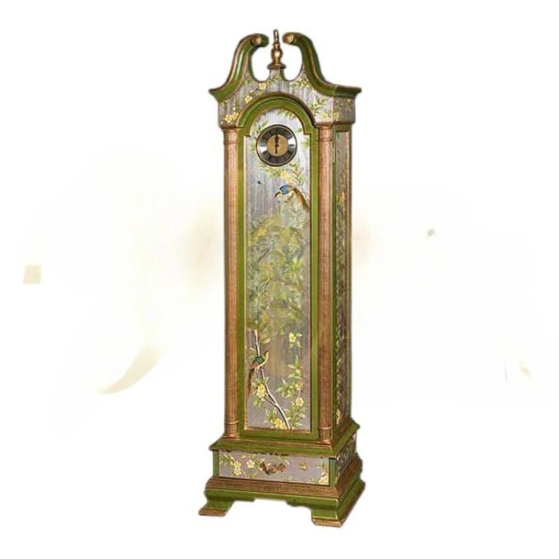 

Серия Rose Princess, ручная роспись, классический антикварный стиль, напольные часы для гостиной, растения, птицы, узор