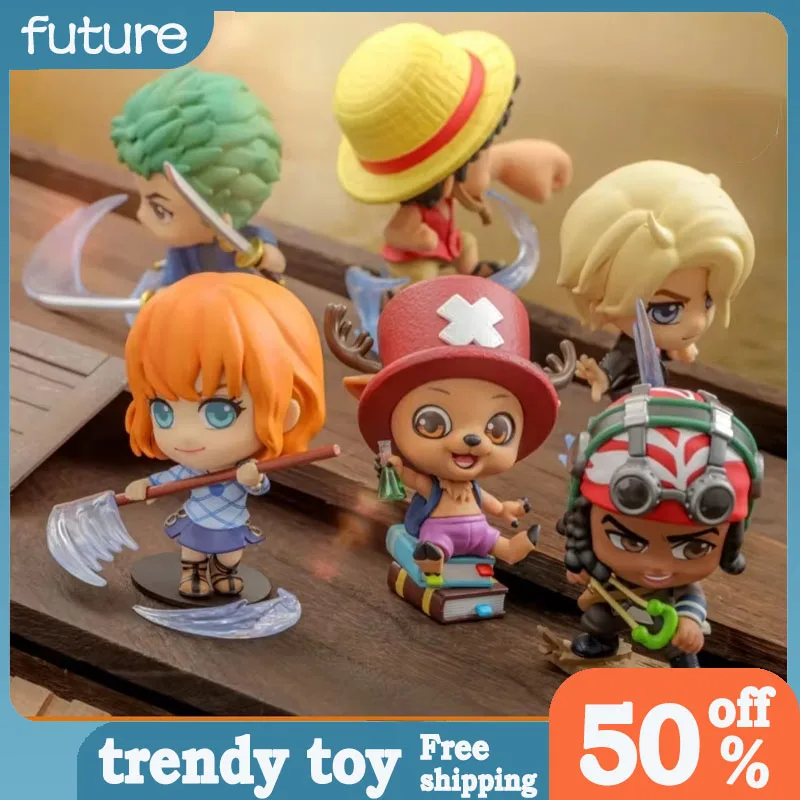 

Hot Toys One Piece Cosbi Mini Figure Blind Box Luffy Chopper Anime Collectible Figurine Desktop Decoration Toy For Anime Fans