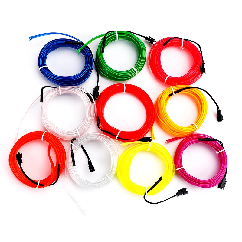 4 Control Modes 5M 4M Multicolor Led Light String Flexible Neon Light Wire Dance Party Atmosphere Decor USB Battery Box Driver