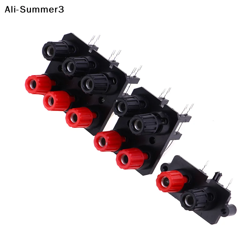1pc 2 4 6 Positions Bend Pin External Audio Jack Speaker Amplifier Banana Plug 4mm Socket Connector Screw Post Terminal Block