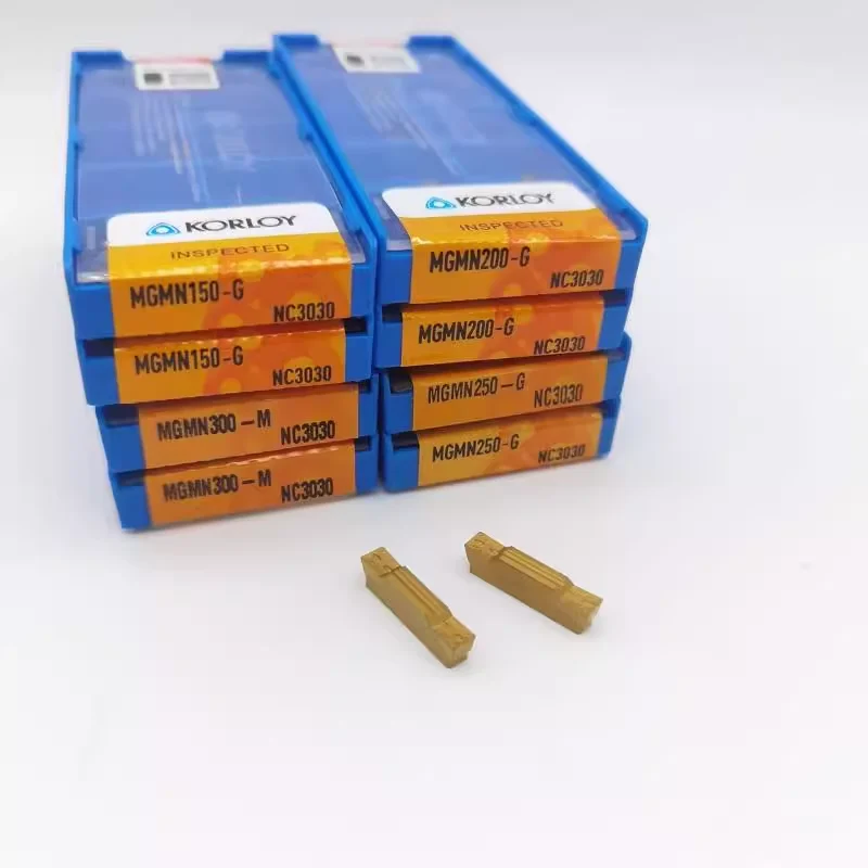 

KORLOY Оригинальный MGMN300-G NC3020 NC3030 NC3120 PC9030 H01 Твердосплавные токарные пластины с ЧПУ, инструмент, 10 шт.
