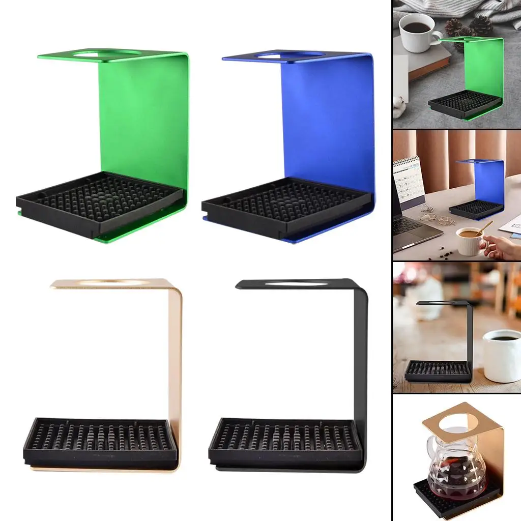 Metal Pour Over Manual Coffee Maker Filter Holder รองรับแผ่นกันลื่น