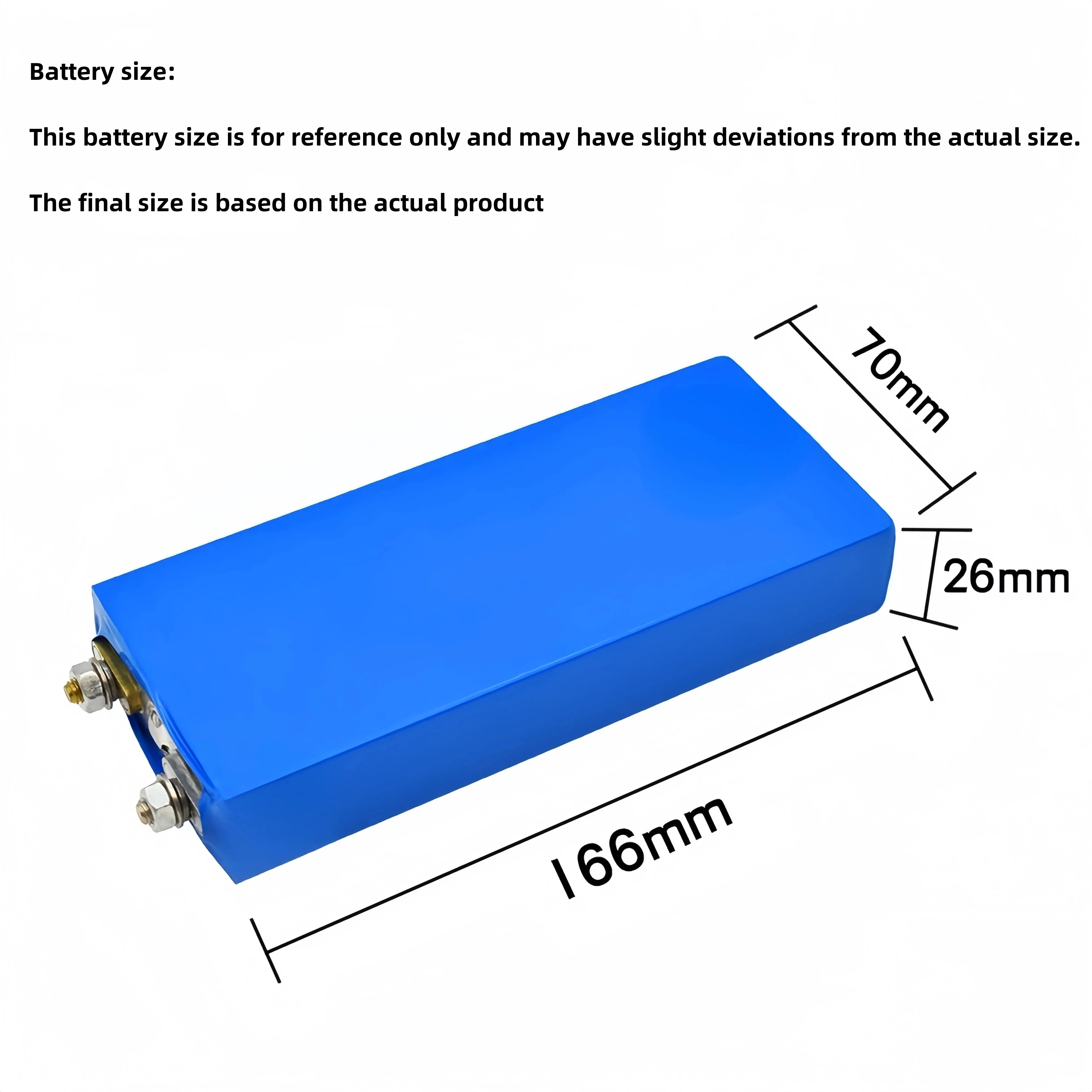 LiFePO4 3.2V 25Ah Battery Cell Lithium Iron Phosphate Deep Cycles for DIY 12V 24V 36V 48V Solar Energy Outdoors Power, EV Boats