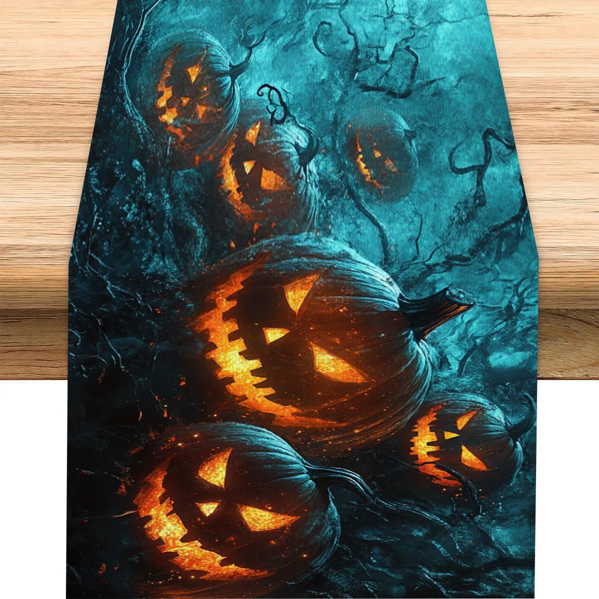 

1Pc Halloween Themed Table Flag, Dreamy Horror Themed Pumpkin Lantern, Suitable for Parties, Restaurants, Homes, Markets, Holiday Decoration Scenes.