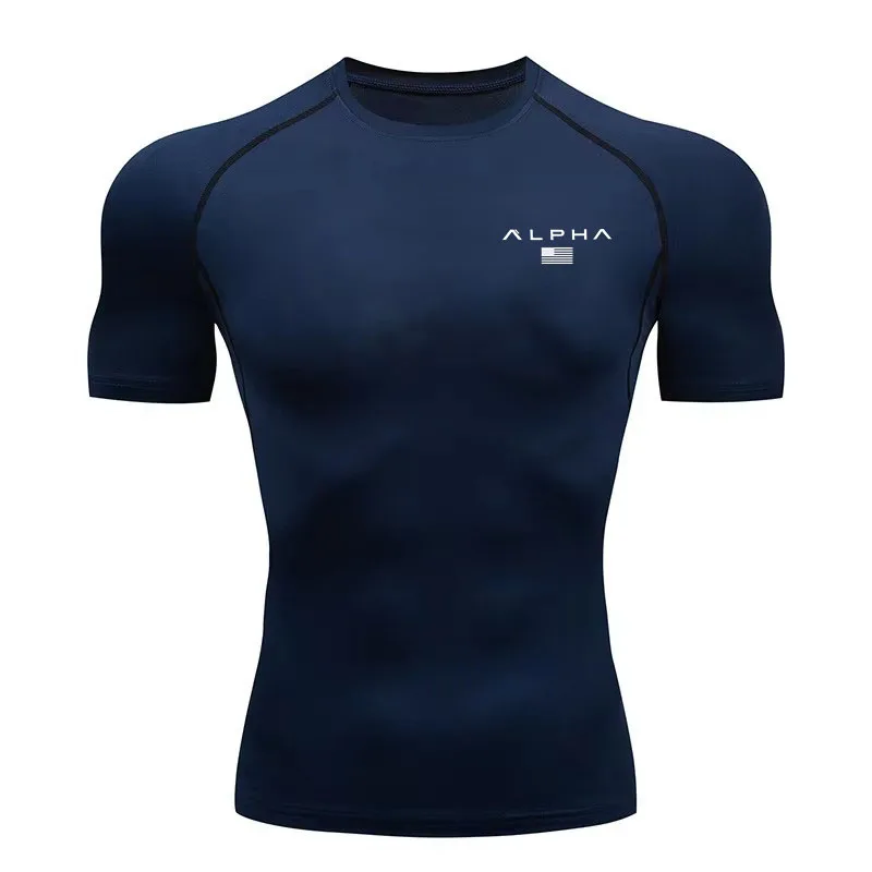 2026 Gym Workout Rash Guard for Men Athletic Quick Dry Compression Shirts Berserk Print Tshirts Tees Tops Undershirts Baselayers