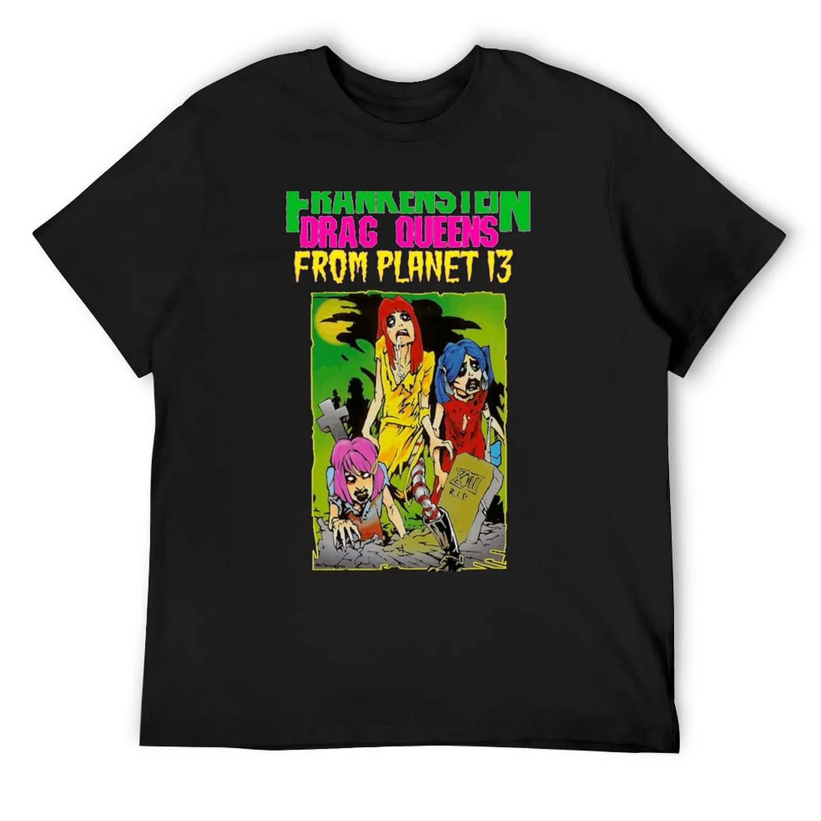

FDQFP13: Night Of The Living Drag Queens Art & Logo T-Shirt vintage clothes Anime t-shirt fitted t shirts for men