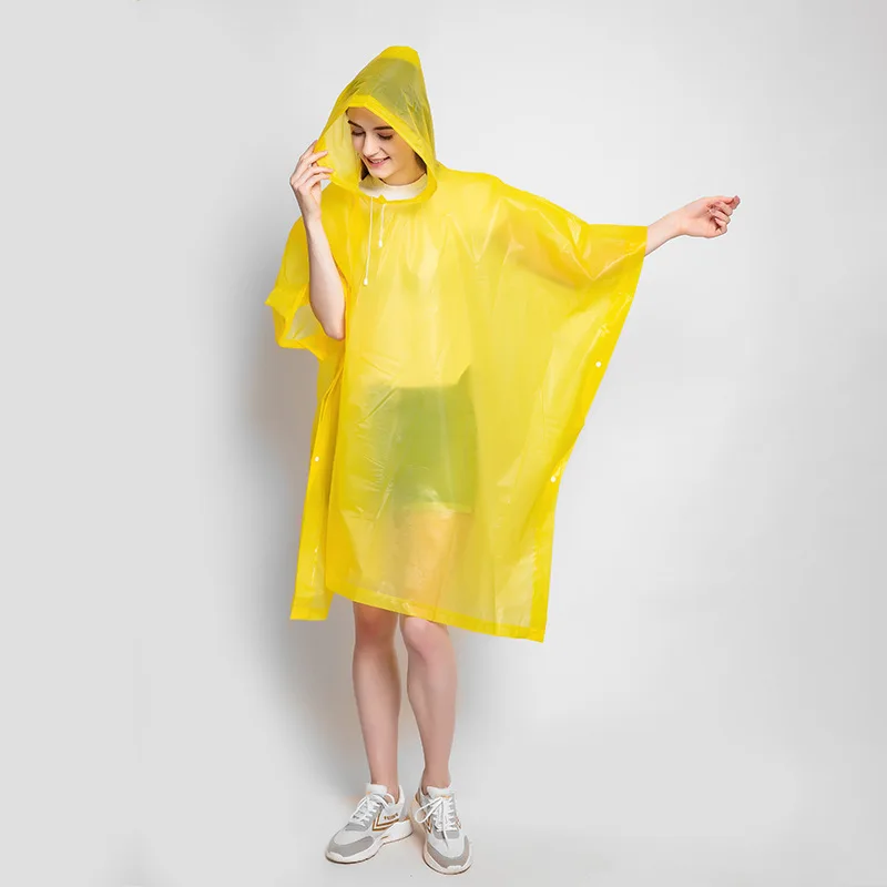 Thickened Non-Disposable Rain Poncho for Hiking and Mountain Climbing Clear Raincoat Women Rain Poncho Rain Jacket