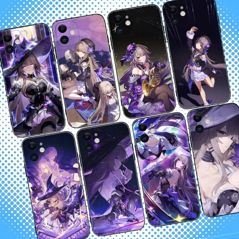 

Honkai Star Rail Herta Phone Case For iPhone 17,16,15,14,13,12,11,Pro,Max,Plus,Air,X,XS,XR,SE,8,7,Mini,Soft Black Case