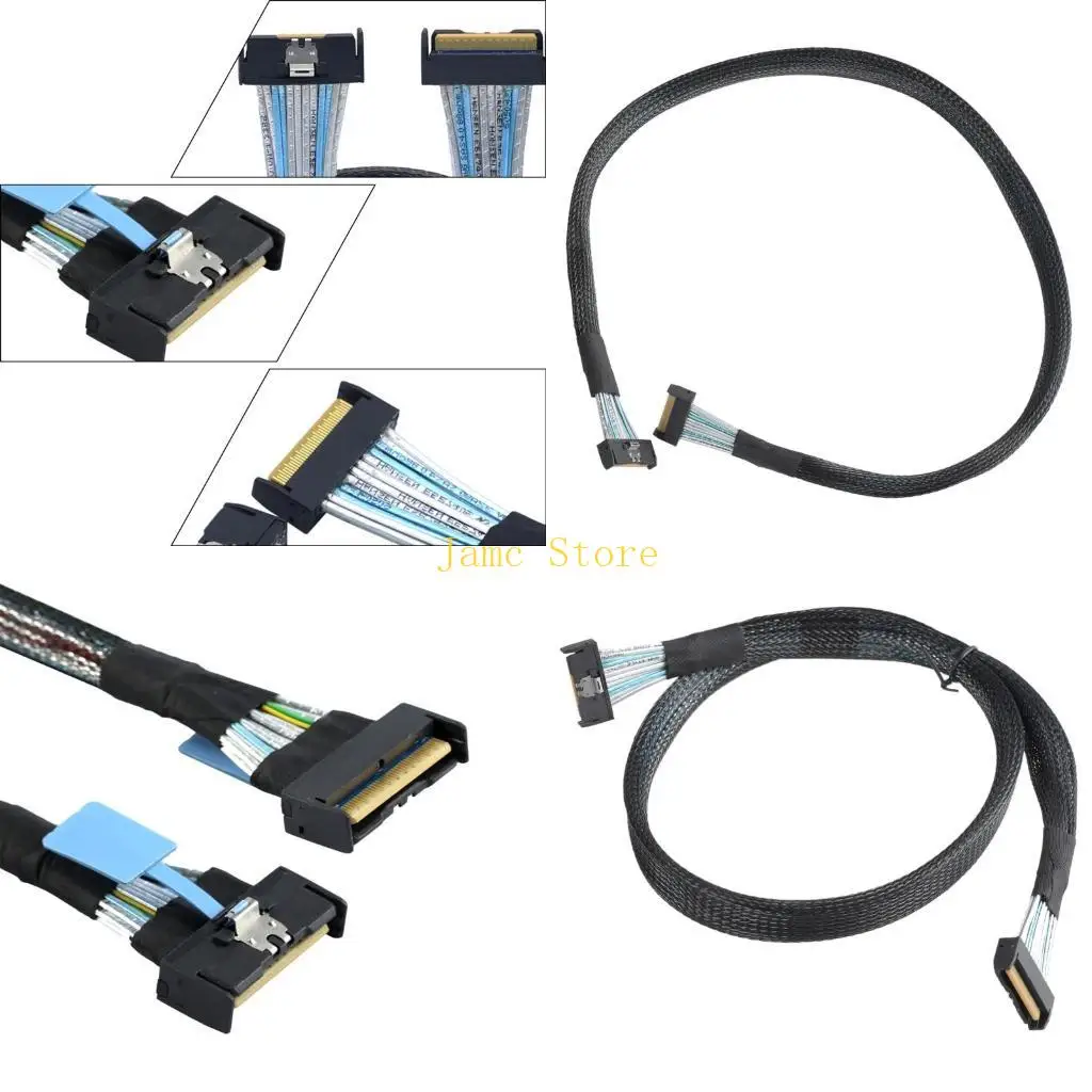 

LX0B Professional MCIO 8I 74P до 2XSFF 8654 4I Extender Cable MCI0 8I Мужчина до SFF 8654