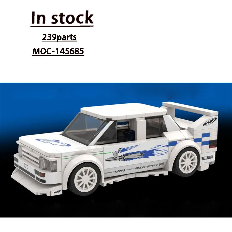 

MOC-145685 Новая серия фильмов, спортивный автомобиль, гоночный строительный блок, модель 239 деталей, строительный блок для мальчиков и детей на день рождения, игрушка в подарок