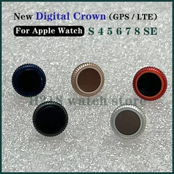 Side Roller Button Digital Crown For Apple Watch Series 4 5 6 7 8 SE 40mm 44mm Aluminum Case Middle Frame Bezel