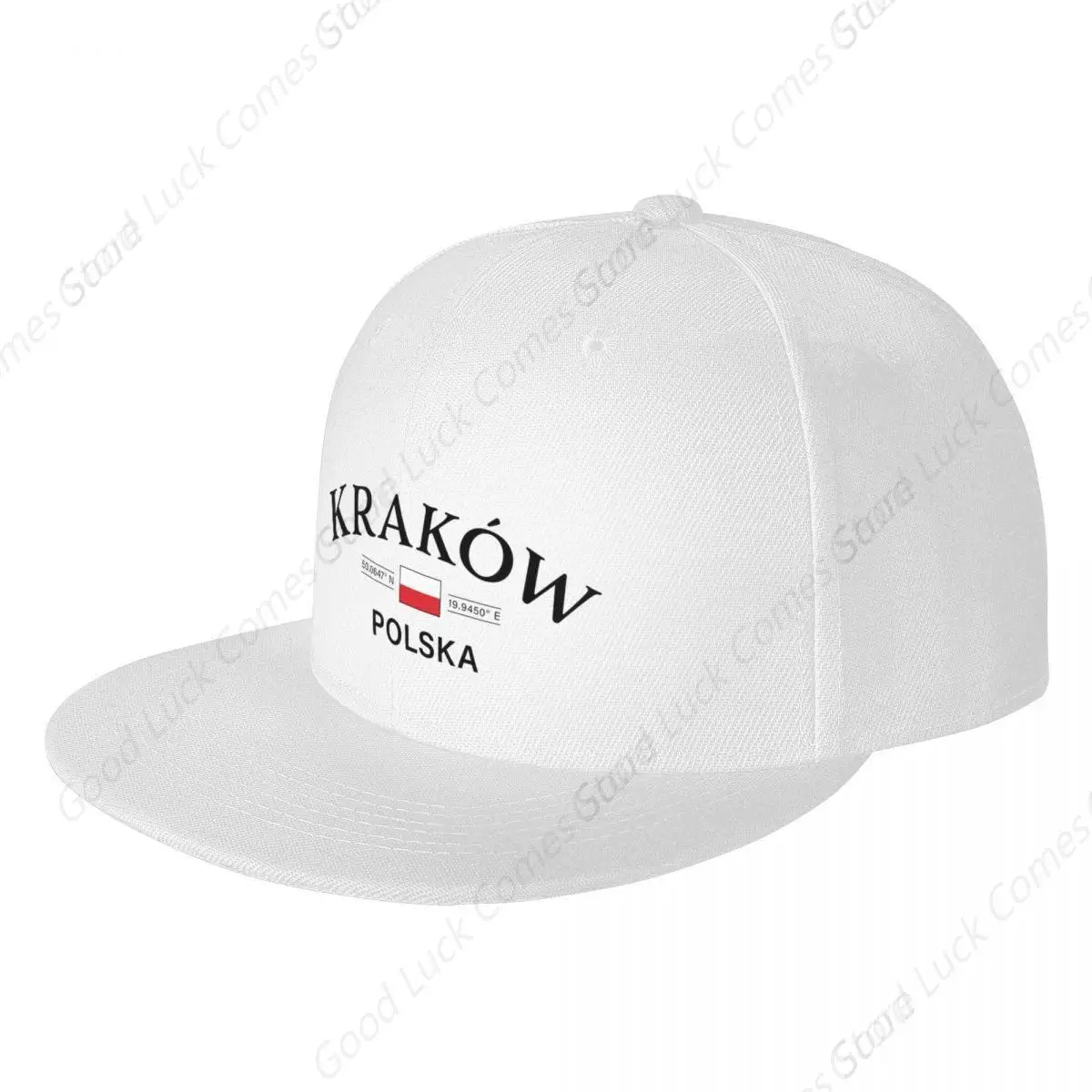 Krakow Polska Polish Coordinates Baseball Cap Rugby Cosplay Women's 2024 Men's