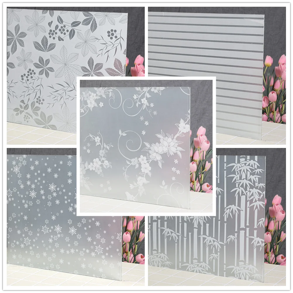 

Frosted Window Film,Privacy Self-adhesive Glass Film,Stained Glass Anti UV Window Stickers for Home Office Security and Decor