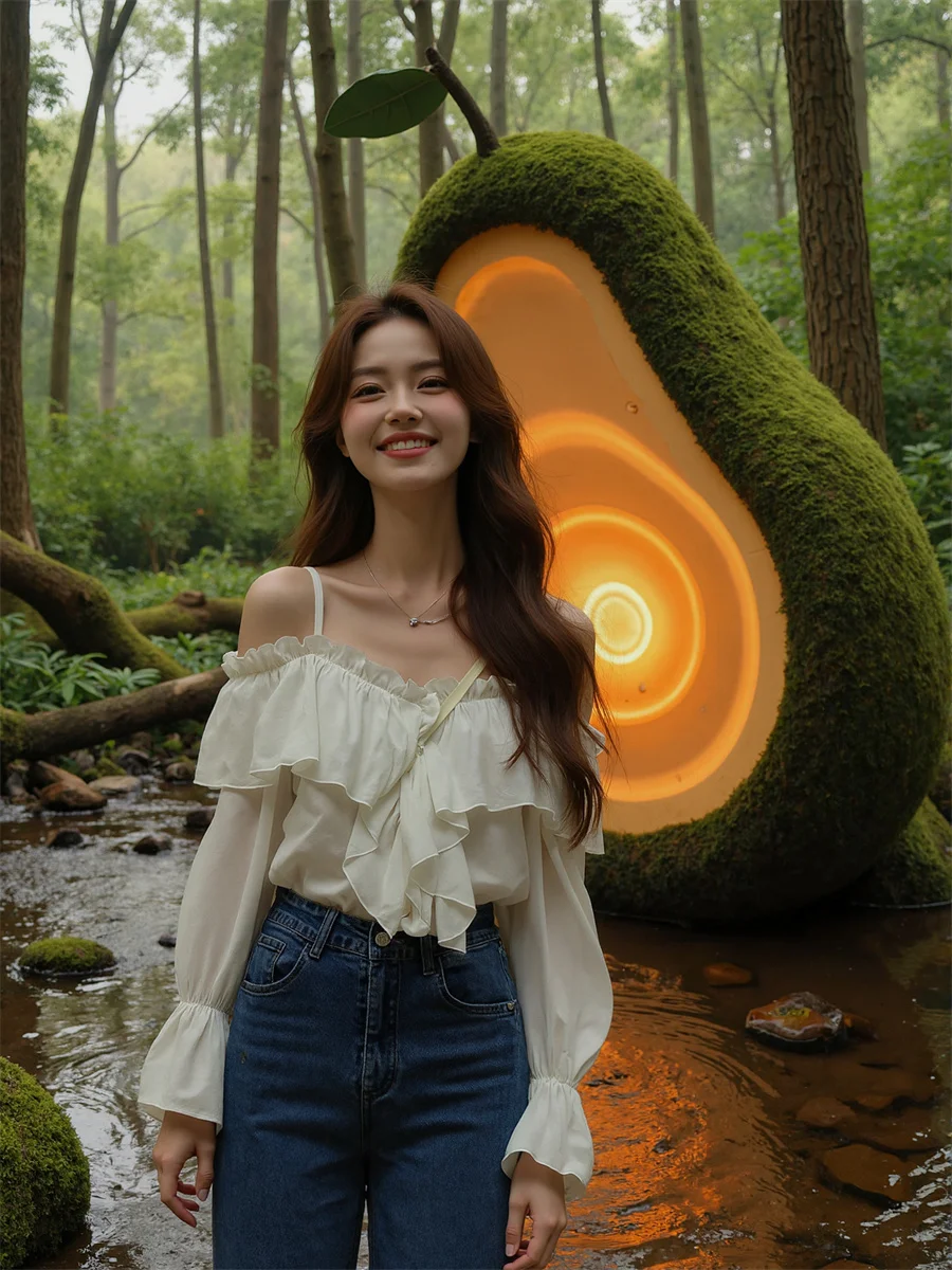 بلوزات كبيرة الحجم للسيدات بلون سادة سترة قطنية بيضاء ملابس خارجية أنيقة بدون أكمام دانتيل موضة كورية قصيرة للخريف #1