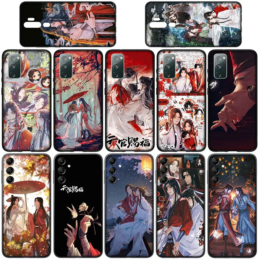 Heaven official's Blessing TGCF Tian Guan Ci Fu Case for Samsung Galaxy S24 S23 Fe Ultra Plus A05 A55 A35 A24 A25 A15 M55 Cover