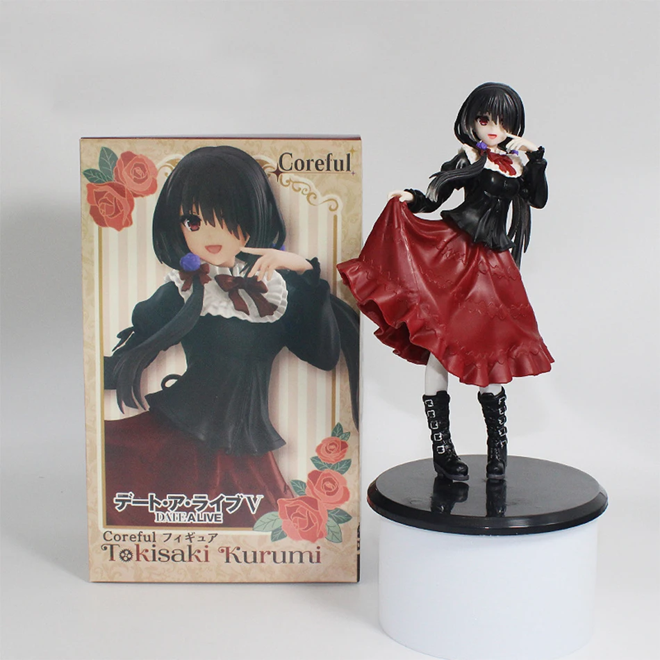 

20cm POP UP PARADE Date A Live Anime Figure Kurumi Tokisaki School Uniform Action Figure Yatogami Tohka Figurine Model Doll Toys
