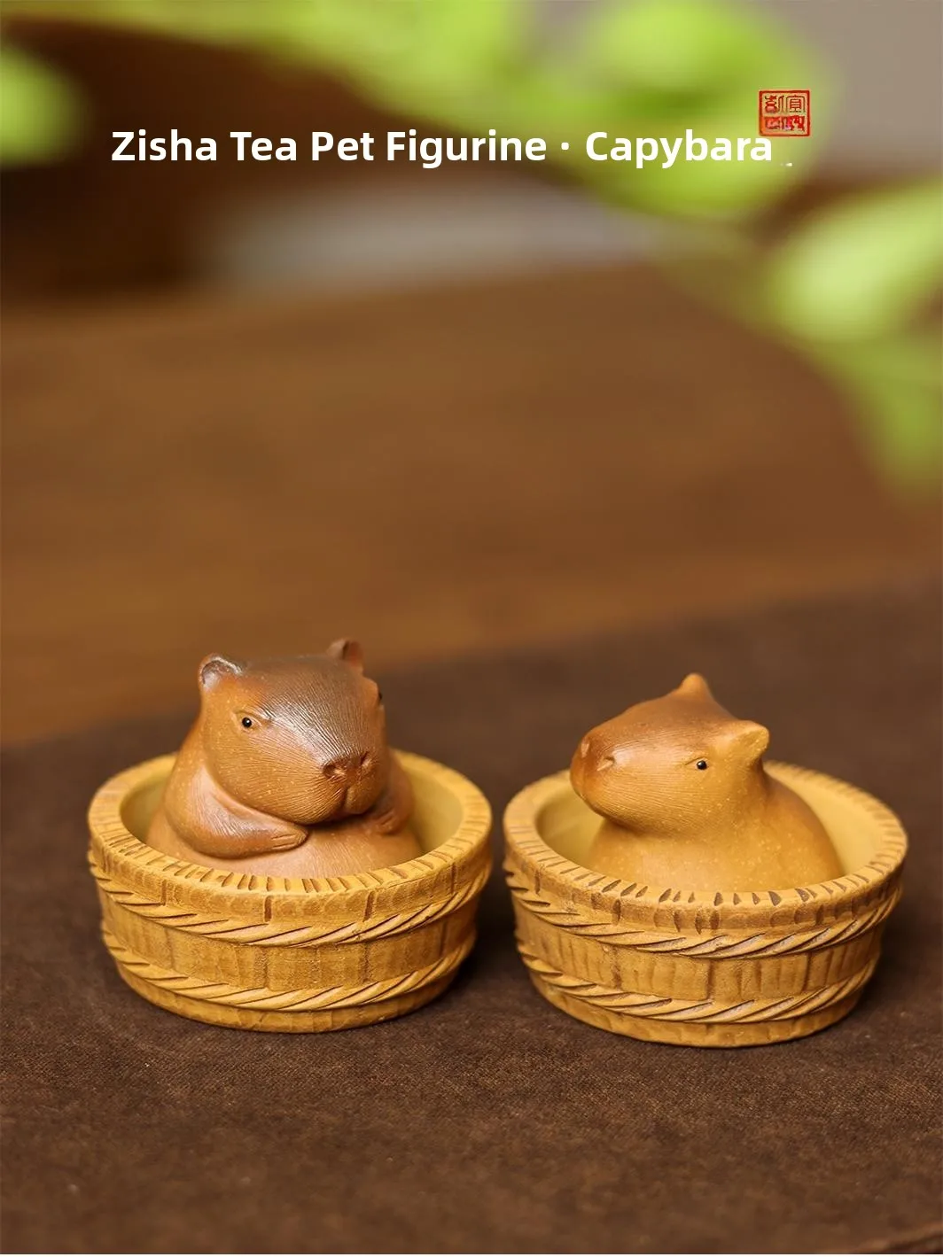 

Creative Cute Bathing Guinea Pig Tea Pet Purple Clay ature Premium Quali Tabletop Decoration Tea Time Plaything