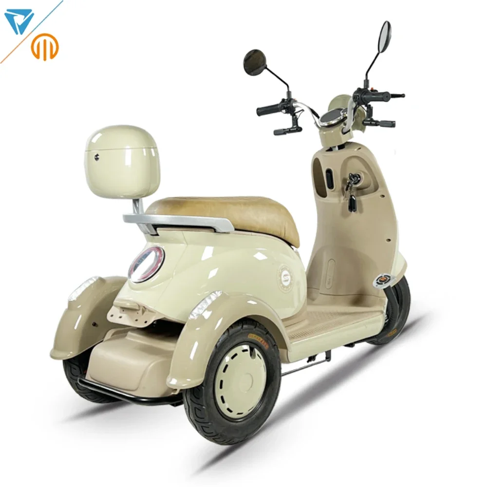 

2024 Most popular 60V/72V 3 wheel electric motorbike 1000W cute tricycle for passengers