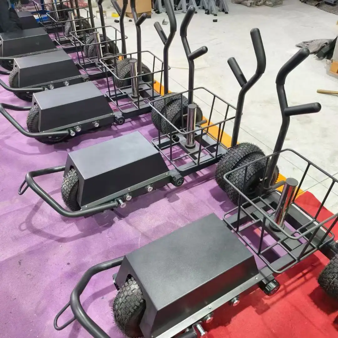 Trenó tanque de rodas com ajuste de peso para treino