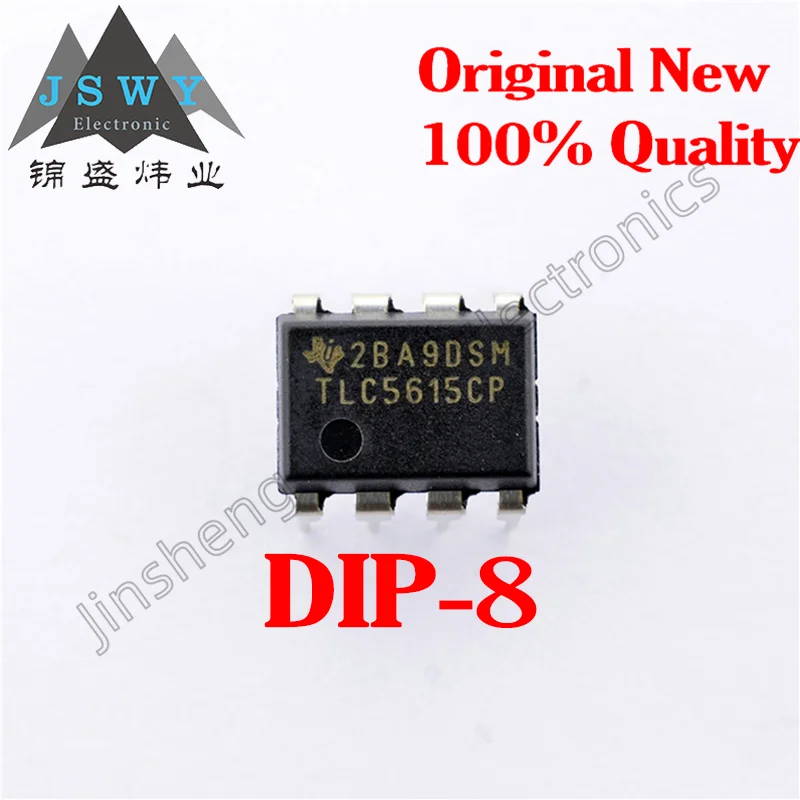 1~20PCS Fast Delivery TLC5615CP 10-bit Digital to Analog Converter TLC5615 Direct DIP8 100% Genuine In Stock