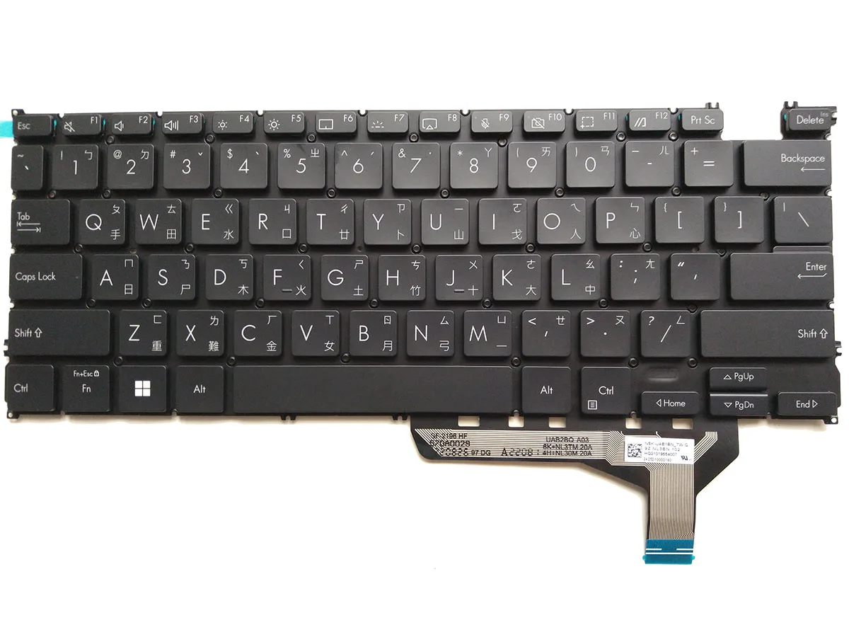 taiwantw layout teclado retroiluminado apto para asus zenbook 14 oled ux3402 ux3402z ux3402za ux3402va um5302t um3402 nsk ua74ln notebook 01