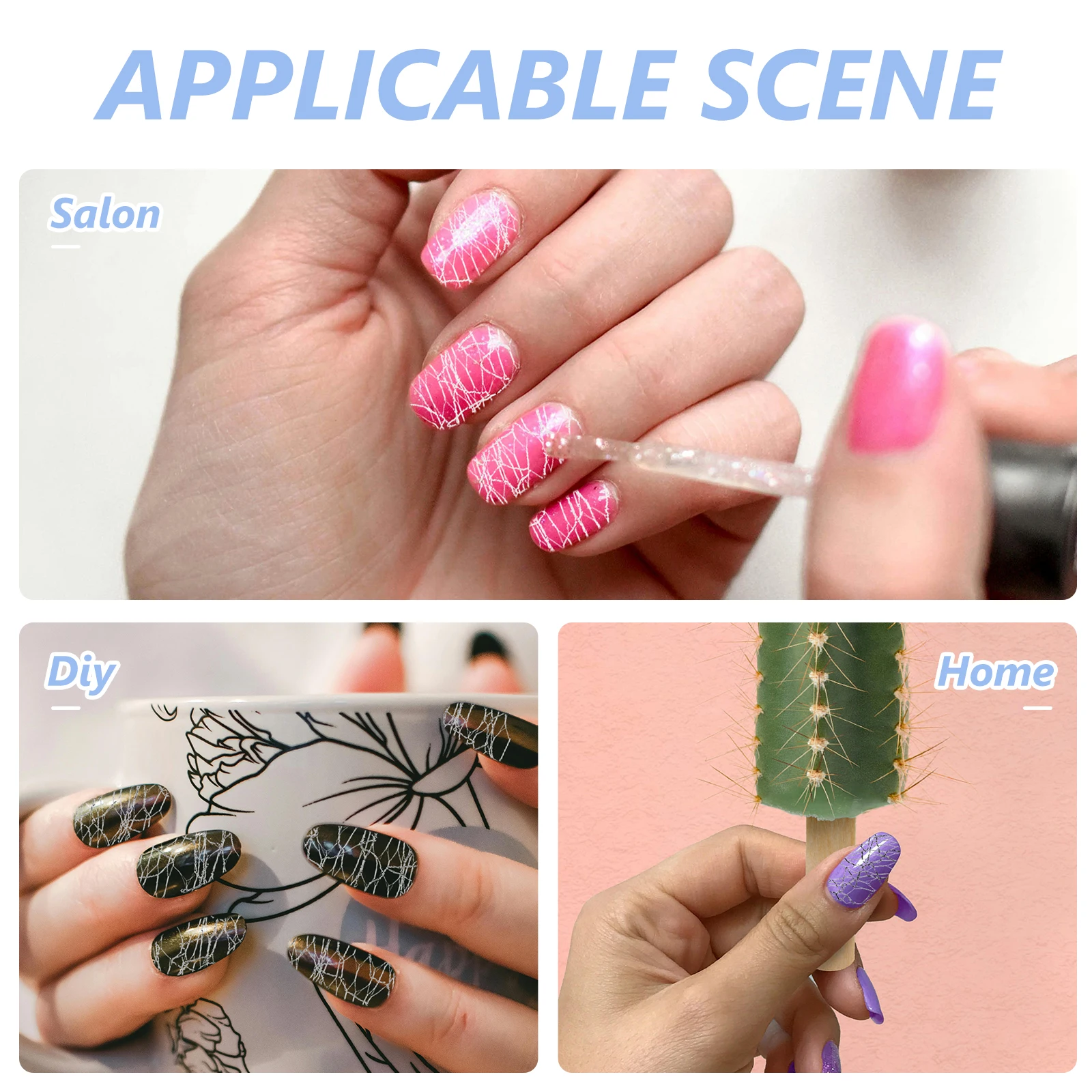 

1 Box Gold Foil Nail Stickers Multi Color Easy Cut Nail Foils Transfer Long Lasting Durable Manicure Accessories