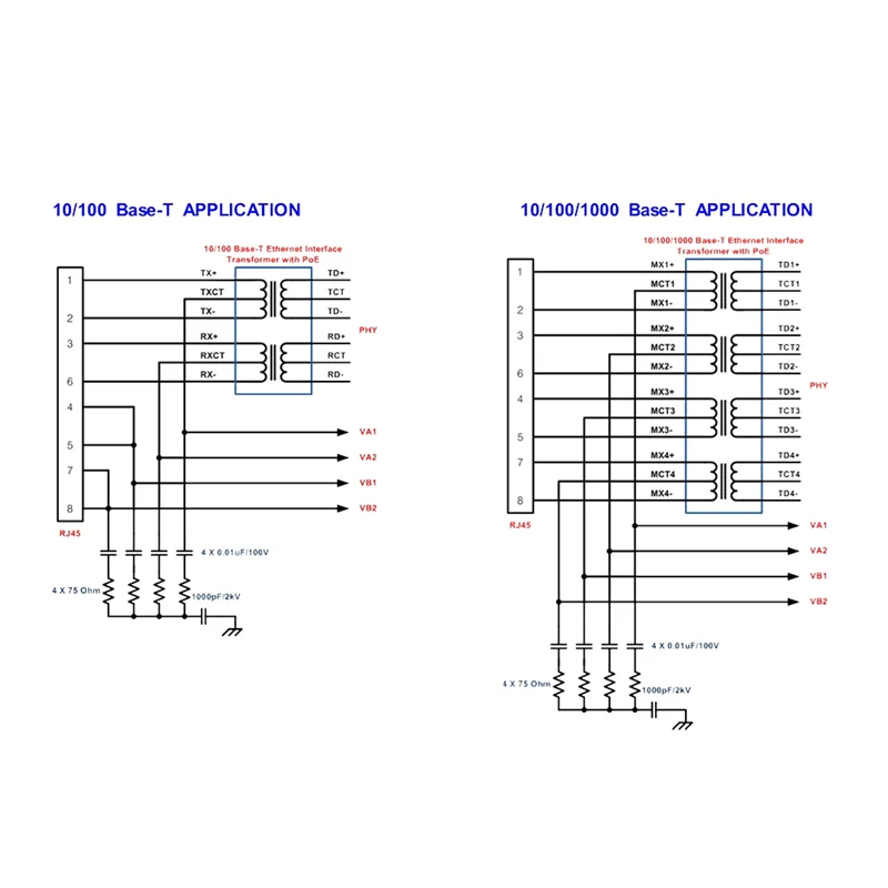 B50B-2X DP1435 Modul POE 5V 2.4A IEEE802.3Af Tanpa Kapasitansi Mendukung Modul POE 100M 1000M