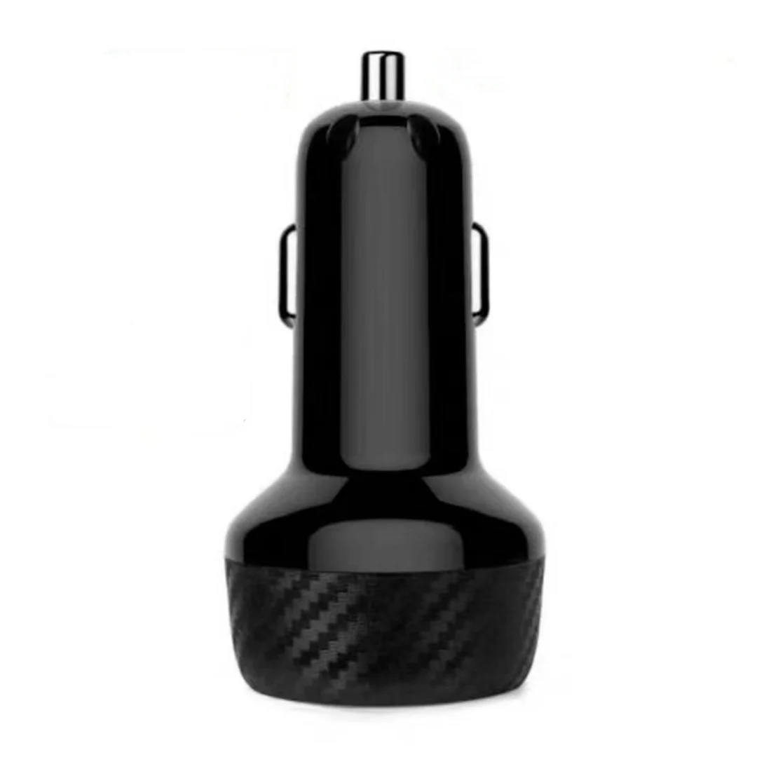 شاحن سيارة شحن سريع 3.0 و5 فولت/2.4 أمبير منافذ USB ذكية مزدوجة محول شاحن سيارة USB
