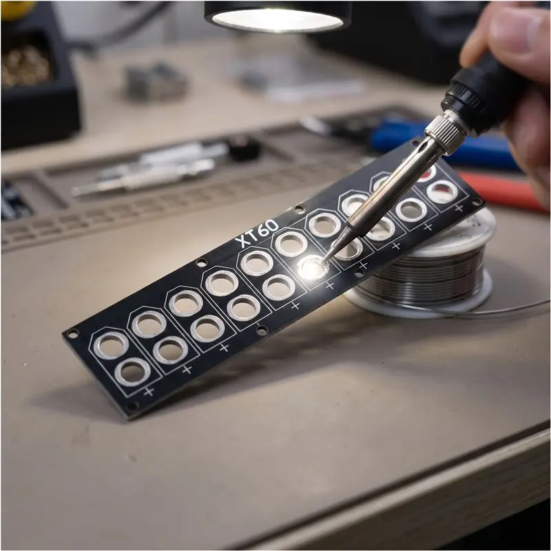 [B24B!】 For FPV Drone Airplane Compatible 5PCS For XT60 Parallel Charging Plate 10 Port PCB Welding Distribution Board Lipo Batt