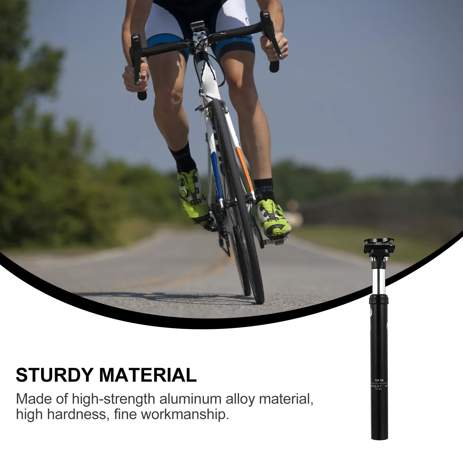 

Oil Hydraulic Shock Absorption Seatpost 31.6Mm Aluminum Alloy Adjustable Seat Tube For Mountain Bike Road Bike Saddle Pole